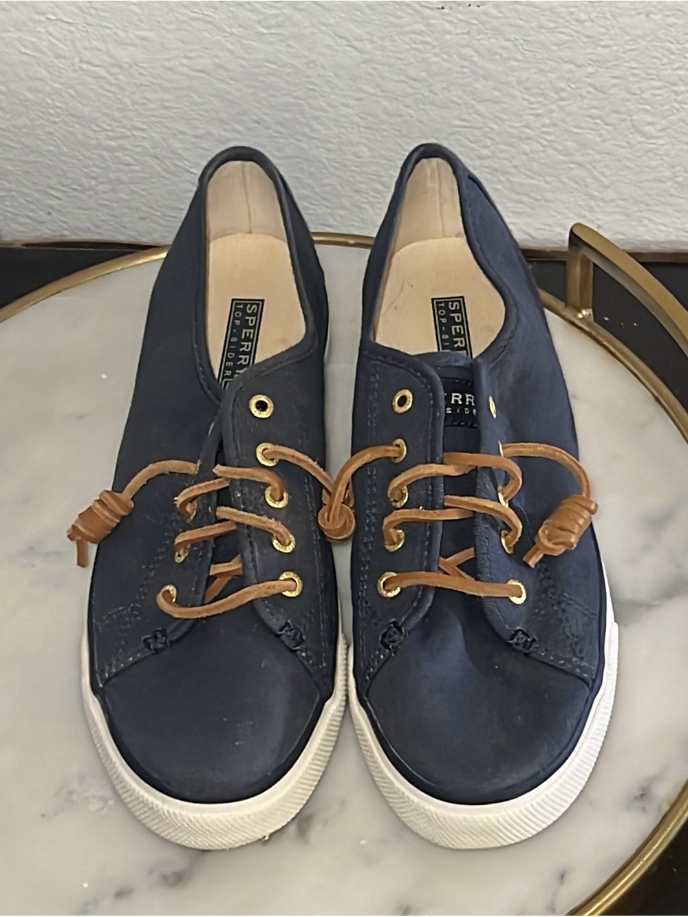 Sperry womens pier view sneakers navy 9